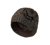 Gorro de lana para mujer, tejido a mano, tejido a mano, con corteza de flor, talla única, hecho a mano, extra cálido, Pachamama Fair Trade, Ladrido., M