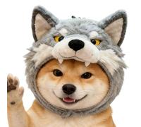 Gorro De Lobo para Gato, Bonito Gorro para Mascotas, Divertido para Disfraz De Animal, Accesorios De Invierno, para Gatos para Mascotas, Adorable De Vestir para Niños
