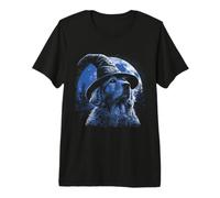 Gorro de Mago Golden Retriever con Forma de Perro Brujo Divertido para Halloween Camiseta Premium
