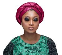 Gorro de moda para mujer, diseño musulmán, con volantes, para el cáncer, gorro para dormir, con forro de satén, sombreros, hot pink, Talla única