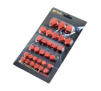 Gorro de moto con rosca - Cubierta de tornillo de motocicleta de 5 colores,30 unids/set cubierta de sombrero de tornillo de motocicleta a prueba de herrumbre, piezas decorativas de estilo de motocicle