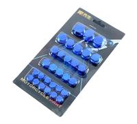 Gorro de moto con rosca - Cubierta decorativa para tornillos de motocicleta en 5 colores,30 unids/set de perno de tuerca de tornillo, cubierta de perno de tuerca de motor a prueba de herrumbre para bi