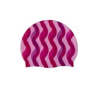 Arena HD - Gorro de natación Unisex de Silicona elástica para Adultos, Entrenamiento, Deportes acuáticos, Fitness, natación, protección contra el Cloro, para Uso frecuente, Estampado Ondulado, Talla
