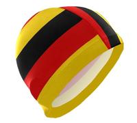 Gorro de natación con bandera de Alemania, unisex, para adultos, pelo corto, impermeable, para mujeres, protección del cabello y reducción de arrastre, gorros para natacion