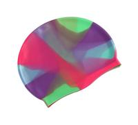 Gorro de Natación Gorro de baño impermeable silicona Color degradado for adultos, gorro for cabello seco for hombres y mujeres, con protección for las orejas, accesorios natación para Piscinas(NO.10)