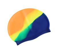 Gorro de Natación Gorro de baño impermeable silicona Color degradado for adultos, gorro for cabello seco for hombres y mujeres, con protección for las orejas, accesorios natación para Piscinas(NO.11)
