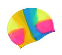 Gorro de Natación Gorro de baño impermeable silicona Color degradado for adultos, gorro for cabello seco for hombres y mujeres, con protección for las orejas, accesorios natación para Piscinas(NO.17)