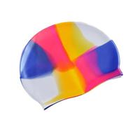 Gorro de Natación Gorro de baño impermeable silicona Color degradado for adultos, gorro for cabello seco for hombres y mujeres, con protección for las orejas, accesorios natación para Piscinas(NO.7)