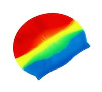 Gorro de Natación Gorro de baño impermeable silicona Color degradado for adultos, gorro for cabello seco for hombres y mujeres, con protección for las orejas, accesorios natación para Piscinas(NO.5)