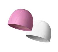 Gorro De Natación - Gorro De Natación Impermeable Elástico De Silicona De 9,84 X 6,89 Pulgadas, Goo De Natión De Secado Rápido Recubierto De PU De 2 Piezas, Gorros Transpirables para Niños, Adulto