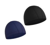 Gorro De Natación - Gorro De Natación Impermeable Elástico De Silicona De 9,84 X 6,89 Pulgadas, Goo De Natión De Secado Rápido Recubierto De PU De 2 Piezas, Gorros Transpirables para Niños, Adulto
