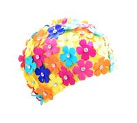 Gorro De Natación Mujer - Diseño Pétalos | Gorros De Ducha Elásticos - para Mujeres, Chicas, Señoras, Esposas, Madres, Instructoras, Hogar, Baño, Apartamento, Viaje, Playa, Piscina, Aguas