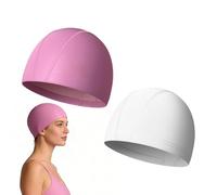 Gorro de natación para Hombre, 2 Piezas, elástico, Transpirable, Impermeable, de Secado rápido, Resistente al Agua, para Deportes al Aire Libre, Verano, Playa, Piscina, Viajes, Vacaciones,
