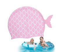 Gorro de natación para niños - tapón de natación a escala de sirenas para niños y niñas | Sombrero de silicona de alta elasticidad para clases, días escolares - Accesorios para piscis