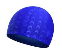 Gorro de natación para piscina hecho de tela de nailon, gorra unisex para mujeres y hombres con ajuste elástico, peso bajo de 30 g y diseño funcional (azul)