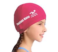 Gorro de natación personalizado para niños, Gorro de natación con tu nombre/patrón/LOGO, Gorro de natación personalizado para mujeres y hombres, fácil de poner y quitar, resistente al desgarro.