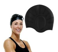 Gorro de Natación Premium 3D con Protección Auditiva - Silicona Suave y Duradera - Resistente al Agua y Cloro - Ideal para Adultos y Niños - Ideal para Competencias y Uso Diario