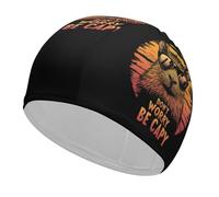 Gorro de natación Unisex Capybara Don't Worry Be Capy para Mujeres y Hombres, para Cabello Corto y Largo. Gorros de baño de Moda.