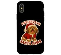 Gorro de Navidad con la Palabra «Lhasa Apso», con la Palabra «Lhasa», con la Palabra «Papá Noel», Carcasa para iPhone X/XS