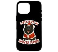 Gorro de Navidad con la Palabra «Papá Noel» con la Palabra «Papá Noel», Perro, mamá, papá Carcasa para iPhone 16 Pro MAX