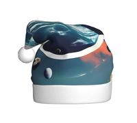 Gorro de Navidad con planeta espacial, gorro de Navidad, gorro de punto, gorro para adultos, mujeres y hombres