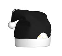 Gorro de Navidad de felpa para adultos, con texto en inglés "WHJSSF I love you", estampado suave y cómodo para fiestas, bailes, Halloween