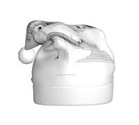 Gorro de Navidad de felpa para adultos, diseño abstracto de WHJSSF con diseño de arquitectura suave, cómodo y para fiestas, bailes, Halloween