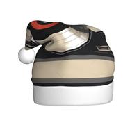 Gorro de Navidad de felpa para adultos, diseño de disco de vinilo vintage WHJSHOP suave y cómodo para fiestas, bailes, Halloween