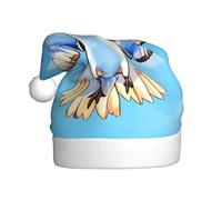 Gorro de Navidad de felpa para adultos, diseño de gaviotas WHJSHOP en vuelo con tacto suave para fiesta de Navidad
