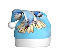 Gorro de Navidad de felpa para adultos, diseño de gaviotas YYHWHJDE en vuelo con tacto suave para fiesta de Navidad, adecuado para hombres y mujeres