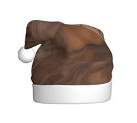 Gorro de Navidad de felpa para adultos, diseño de mármol WHJSHOP mixto, suave y cómodo para fiestas, bailes, Halloween