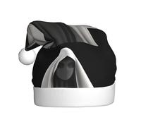 Gorro de Navidad de felpa para adultos, diseño de YYHWHJDE El misterio bajo el velo con tacto suave para fiesta de Navidad
