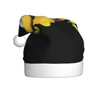 Gorro de Navidad de felpa para adultos, diseño de YYHWHJDE Little Bee on a Branch Printing with soft touch for Christmas party