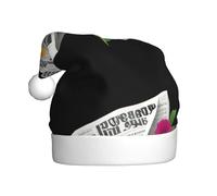 Gorro de Navidad de felpa para adultos YYHWHJDE El primer romance en la mañana, estampado con tacto suave para fiesta de Navidad