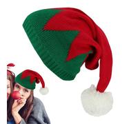 Gorro de Navidad de punto, bonito sombrero festivo de Papá Noel para mujer, cómodo y colorido, diseño festivo para exteriores, accesorios para clima frío, para mujeres, niñas, niños, vísperas