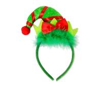 Gorro de Navidad Diadema Navidad Halloween Holiday Cute Hair Hoop Headwear for Kids Girls Women Children's And Adult Christmas Headbands Sportkind Schweißband (Verde, One Size)