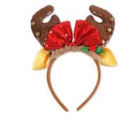 Gorro de Navidad Diadema Navidad Halloween Holiday Cute Hair Hoop Headwear for Kids Girls Women Children's And Adult Christmas Headbands Divertidos Cascos de Bicicleta (Amarillo, Talla Única)