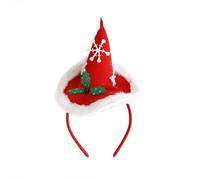 Gorro de Navidad Diadema Navidad Halloween Holiday Cute Hair Hoop Headwear for Kids Girls Women Children's And Adult Christmas Headbands Casco Orejeras (rojo, talla única)