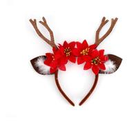 Gorro de Navidad Diadema Navidad Halloween Holiday Cute Hair Hoop Headwear for Kids Girls Women Children's And Adult Christmas Flower Headbands Sweatband Arm Herren (Brown, One Size)