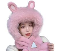 Gorro de Navidad para adulto, elegante, Beret para mujer, fiesta y bufanda para otoño e invierno, grueso y cálido, con capucha