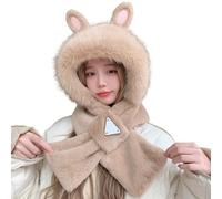 Gorro de Navidad para adulto, elegante, Beret para mujer, fiesta y bufanda para otoño e invierno, grueso y cálido, con capucha