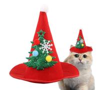Gorro De Navidad para Gato Lindo Cálido Ajustable Accesorio Festivo para La