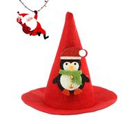 Gorro De Navidad para Gato Lindo Cálido Ajustable Accesorio Festivo para La