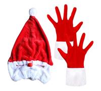 Gorro de Navidad para moto - Casco de felpa de Papá Noel, divertida de vacaciones con guantes adjuntos, diseño festivo , accesorios de motocicleta para hombres y mujeres, viajes al aire