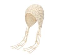 Gorro de Navidad para mujer caliente, Beret para mujer, fiesta con flecos de punto a mano para: otoño invierno calado para más calor