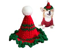 Gorro de Navidad para perro de punto - Gorros de punto - Gorros para cachorros | para cachorros y gatitos pequeños durante las fiestas de invierno y Navidad Accesorios de disfraz