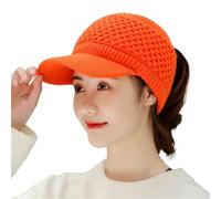 Gorro de niña de 4 años para mujer, invierno, gorro cálido para mujer, con visor, elástico, para hombre, color rojo, naranja, Talla única
