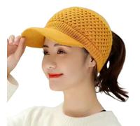 Gorro de niña de 4 años para mujer, invierno, gorro cálido para mujer, con visor, elástico, para hombre, color rojo, amarillo, Talla única