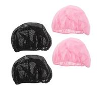 Gorro de Noche de Malla para Dormir 4 Piezas de Poliéster Algodón