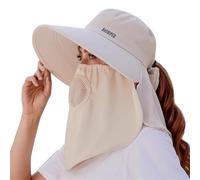 Gorro de noche de seda para sol de verano con cara para mujer china, blanco, Talla única